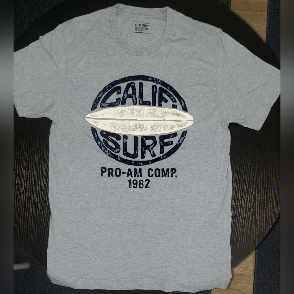🥨10 For$20 Old Navy Light BlueCali Surf Men's T-Shirt